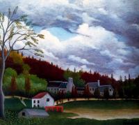 Henri Rousseau - View of Bievre-sur-Gentilly